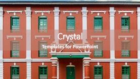  Presentation with nepal - Audience pleasing PPT theme consisting of tansen durbar in palpa district backdrop and a  colored foreground