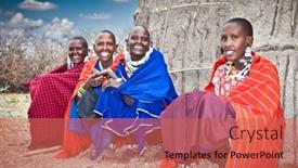  Presentation with review - PPT theme with tanzania-africa-february-9-2014 background and a coral colored foreground