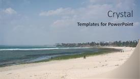  Presentation with africa - Cool new presentation design with tanzanian-capital-dar-es-salaam backdrop and a light blue colored foreground