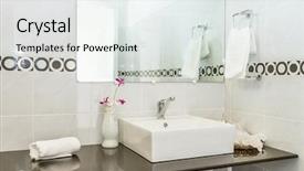  Presentation with bathroom - Slide deck enhanced with tap in a white bathroom background and a white colored foreground