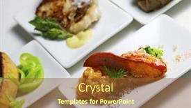  Presentation with tapas - Presentation theme enhanced with tapas group in a small white saucers background and a tawny brown colored foreground