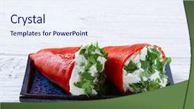  Presentation with tapas - Amazing presentation having tapas pintxos from spain food backdrop and a sky blue colored foreground