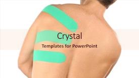  Presentation with tape - Presentation theme enhanced with tape applied onto male scapula background and a lemonade colored foreground