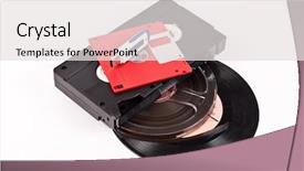  Presentation with backup - Theme with tape backup - storage media background and a light gray colored foreground