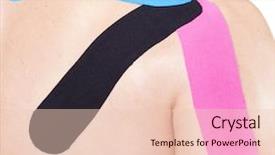  Presentation with shoulder - Audience pleasing PPT layouts consisting of tape disk - man with kinesiotaping backdrop and a lemonade colored foreground