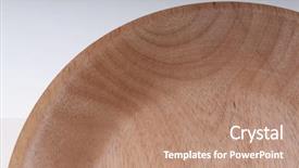  Presentation with bowl - PPT theme with tape measure science - wood working hand made bowl background and a coral colored foreground