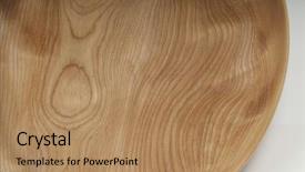  Presentation with wood sculpture - Beautiful presentation theme featuring tape measure science - wood working hand made bowl backdrop and a coral colored foreground