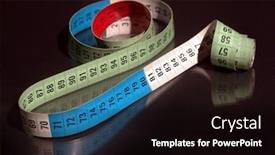  Presentation with tape - Cool new slide set with tape-measures backdrop and a black colored foreground