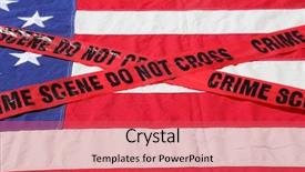  Presentation with gun american flag - Slide set enhanced with tape represents the second amendment background and a red colored foreground