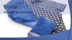  Presentation with peas - Colorful PPT theme enhanced with tapered - blue jeans with shirt backdrop and a teal colored foreground