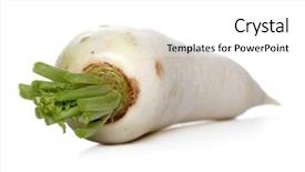  Presentation with close up of cereal granola - Audience pleasing presentation design consisting of tapered - close-up of raddish on white backdrop and a white colored foreground