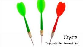  Presentation with dark green deep rich emerald - Beautiful PPT theme featuring tapered - three darts two green backdrop and a white colored foreground