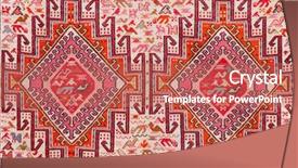  Presentation with carpet - Colorful slide deck enhanced with tapistry - carpet with animalistic ornament backdrop and a coral colored foreground