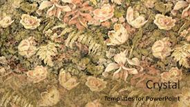  Presentation with old fashioned - Theme featuring tapistry - grunge old fashioned wallpaper background and a gold colored foreground