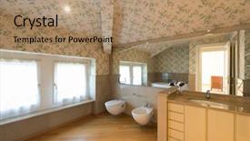  Presentation with nano carbon nanotube structure inside - PPT layouts having tapistry - luxurious bathroom with upholstery nobody background and a coral colored foreground