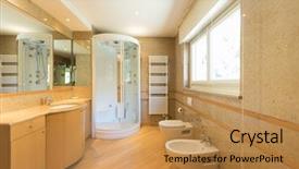  Presentation with inside ouut - Audience pleasing slide deck consisting of tapistry - luxurious bathroom with upholstery nobody backdrop and a gold colored foreground