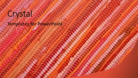  Presentation with textile - Colorful slide deck enhanced with tapistry - striped background in warm colors backdrop and a  colored foreground