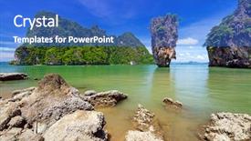  Presentation with james bond - Colorful slides enhanced with tapu rock on james bond backdrop and a cobalt blue colored foreground