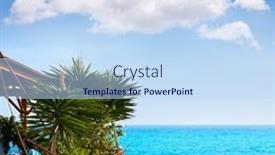  Presentation with beach - Slide set with taralejo-beach-fuerteventura-at-canary background and a sky blue colored foreground