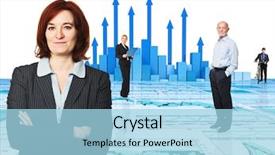  Presentation with arrows - Audience pleasing PPT theme consisting of target achieved - 3d image of arrows backdrop and a light blue colored foreground