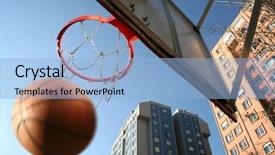  Presentation with basketball - Theme featuring pharmacy - capsule of herbal medicine alternative background and a soft green colored foreground.