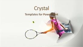  Presentation with torn paper - Presentation consisting of target audience - paper torn hole effect background and a sky blue colored foreground