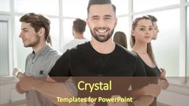  Presentation with coach - Slide deck enhanced with target corporation - close up smiling coach working background and a tawny brown colored foreground