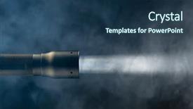  Presentation with led light company - Theme enhanced with target flash - beam of light background and a ocean colored foreground