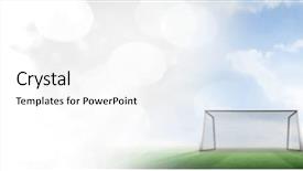  Presentation with flash - PPT layouts enhanced with target flash - digital composite of football goal background and a white colored foreground