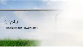  Presentation with flash - Amazing PPT theme having target flash - digital composite of football goal backdrop and a lemonade colored foreground