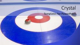  Presentation with curling - Audience pleasing presentation consisting of target group - curling background backdrop and a light blue colored foreground