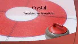  Presentation with curling - Amazing PPT theme having target group - curling backdrop and a coral colored foreground