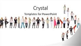  Presentation with unemployed team - Colorful presentation theme enhanced with target group - team needs a direction backdrop and a  colored foreground