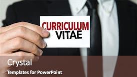  Presentation with business card - PPT layouts consisting of target hr - business man holding a card background and a  colored foreground