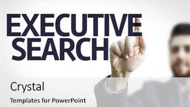  Presentation with search - Colorful PPT theme enhanced with target hr - business man pointing to transparent backdrop and a white colored foreground