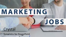  Presentation with business people moving gear - Beautiful PPT theme featuring target hr - marketing jobs concept business people backdrop and a light gray colored foreground