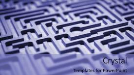  Presentation with focus - Colorful slide deck enhanced with targeted selection - blue labyrinth close up backdrop and a  colored foreground