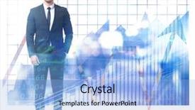  Presentation with stock trading - Beautiful PPT theme featuring tarifs - double exposure of stock broker backdrop and a light blue colored foreground