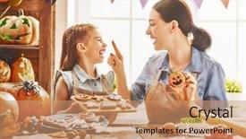  Presentation with child in a hindu home - Theme with tarifs - mother and her daughter having background and a coral colored foreground