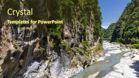  Presentation with taiwan - PPT theme with taroko-national-park-in-hualien background and a tawny brown colored foreground