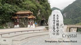  Presentation with stone cross - 