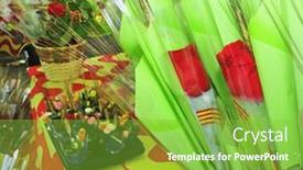  Presentation with important - Slides enhanced with tarragona-spain-april-23-saint background and a  colored foreground