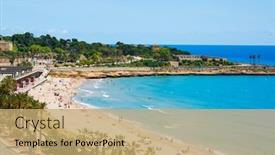  Presentation with miracle - Presentation design consisting of tarragona-spain-may-31-2020 background and a  colored foreground