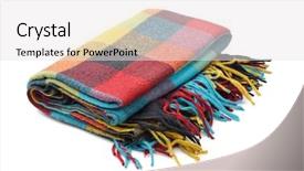  Presentation with wool - Amazing PPT theme having tartan - plaid wool blanket isolated backdrop and a white colored foreground