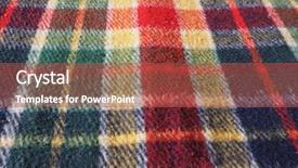  Presentation with tartan - Presentation design having tartan fabric texture useful background and a red colored foreground