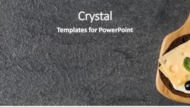  Presentation with cream cheese and fruit sandwich - Slide deck having tartin - open faced cheese sandwich canape background and a  colored foreground