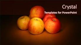  Presentation with still life crucifixion table - Slide deck featuring taser - evening apples still life background and a wine colored foreground