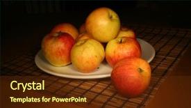  Presentation with detox green smoothies still life - Slides consisting of taser - evening apples still life background and a tawny brown colored foreground