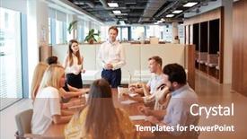  Presentation with assessment - Beautiful PPT layouts featuring task at graduate recruitment assessment backdrop and a tawny brown colored foreground