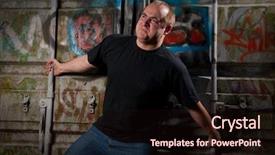  Presentation with force - Audience pleasing slides consisting of task force - powerful man expression portrait backdrop and a wine colored foreground